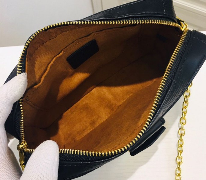 Louis Vuitton Troca PM Bag In Black