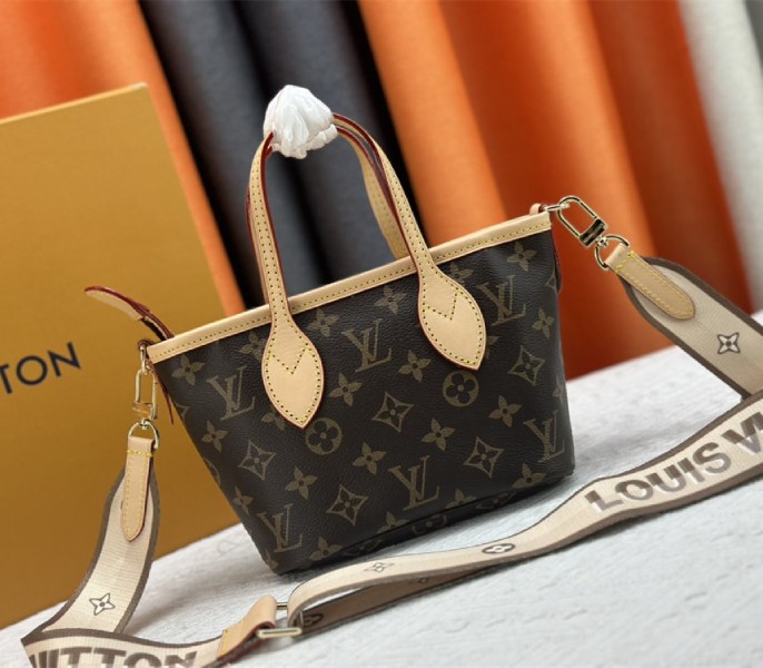 Louis Vuitton Monogram Canvas Neverfull BB Tote In Beige