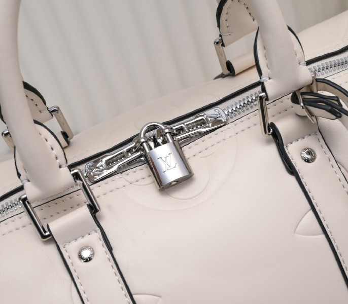 Monogram Empreinte Keepall Bandouliere 45 In Cream