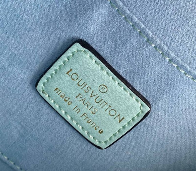 Louis Vuitton Dauphine Lugano MM Bag In Bleu Azur Blue