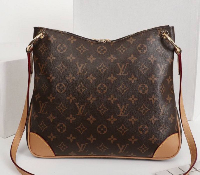 Louis Vuitton Monogram Canvas Odeon MM Bag In Natural