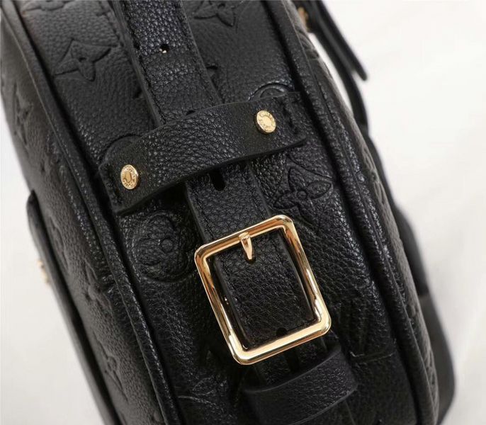 Louis Vuitton Monogram Empreinte Boite Chapeau Souple MM Bag In Black