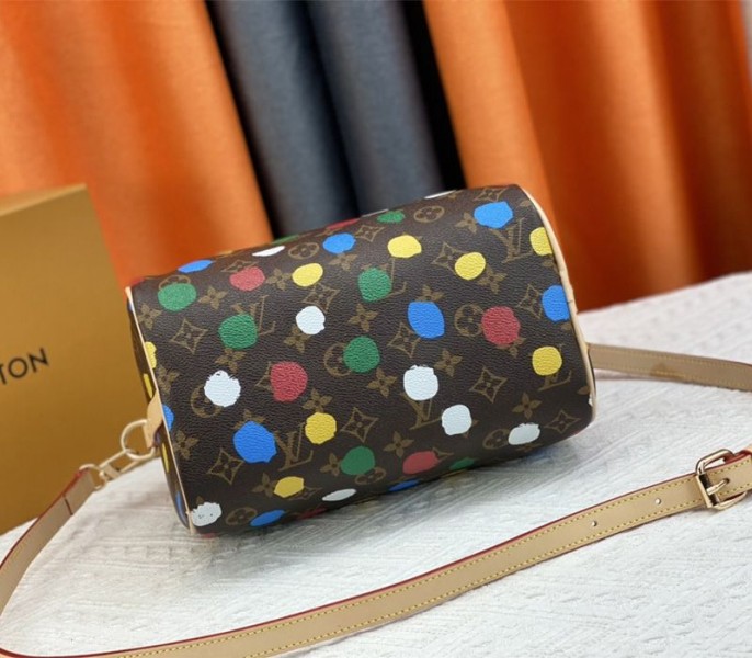 Louis Vuitton X YK Monogram Canvas Speedy Bandouliere 25 Handbag