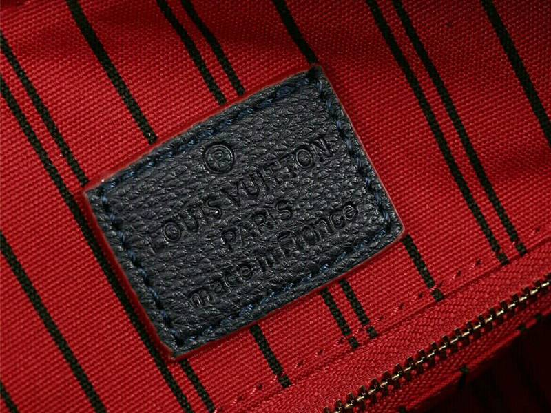 Louis Vuitton Monogram Empreinte Speedy Bandouliere 25 Handbag In Navy Blue