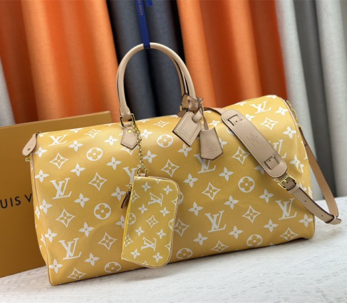 Louis Vuitton Speedy P9 Bandouliere 50 Bag In Yellow