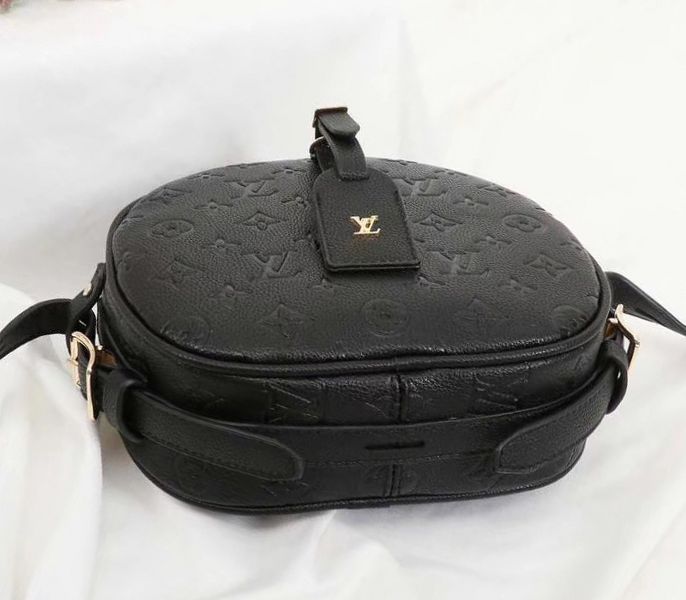 Louis Vuitton Monogram Empreinte Boite Chapeau Souple MM Bag In Black