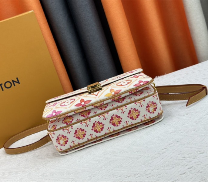 Louis Vuitton LV By The Pool Monogram Tiles Canvas Metis Handbag In Coral