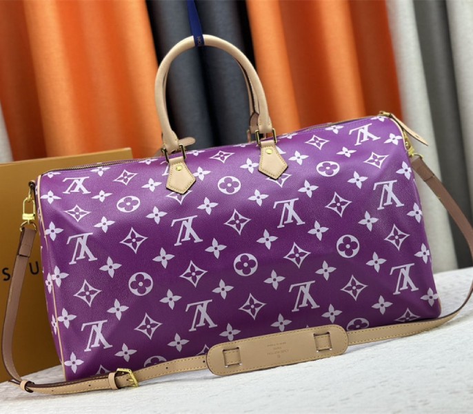 Louis Vuitton Speedy P9 Bandouliere 50 Bag In Pink Purple