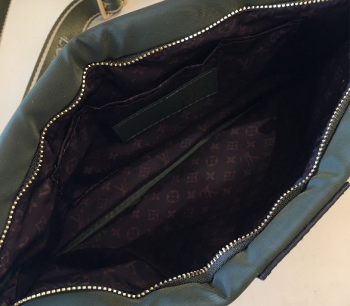 Louis Vuitton Econyl Regenerated Nylon Maxi Multi Pochette Accessoires In Khaki And Beige