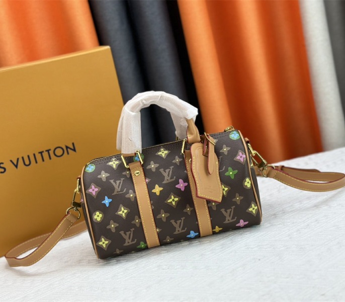 Louis Vuitton Monogram Craggy Keepall Travel 25 Bag In Chocolate