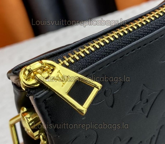 Louis Vuitton Coussin PM Bag In Black With Jacquard Strap