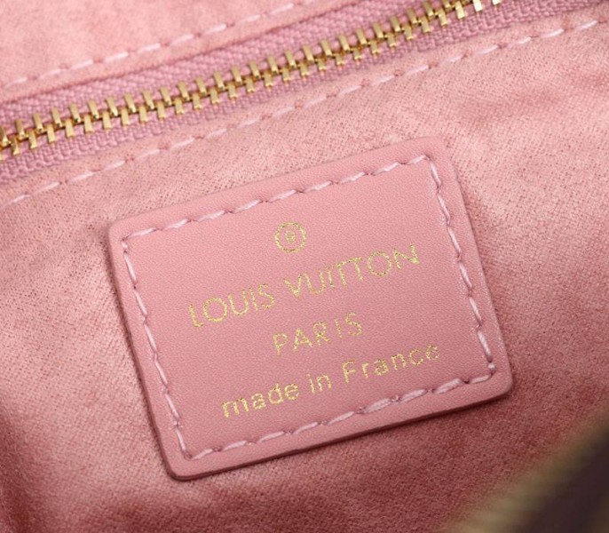 Louis Vuitton Monogram Canvas Petite Malle Souple Handbag In Peche