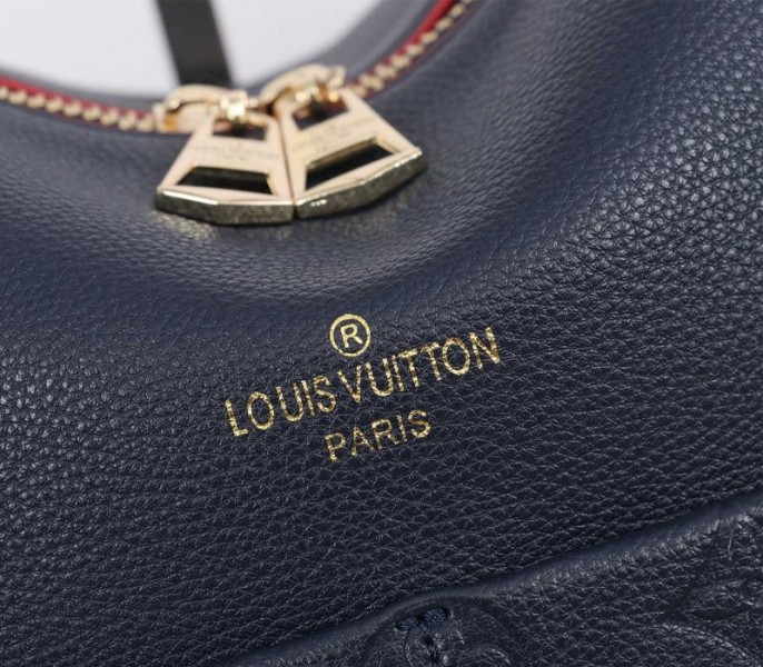 Louis Vuitton Monogram Empreinte Leather Maida Hobo In Navy Blue