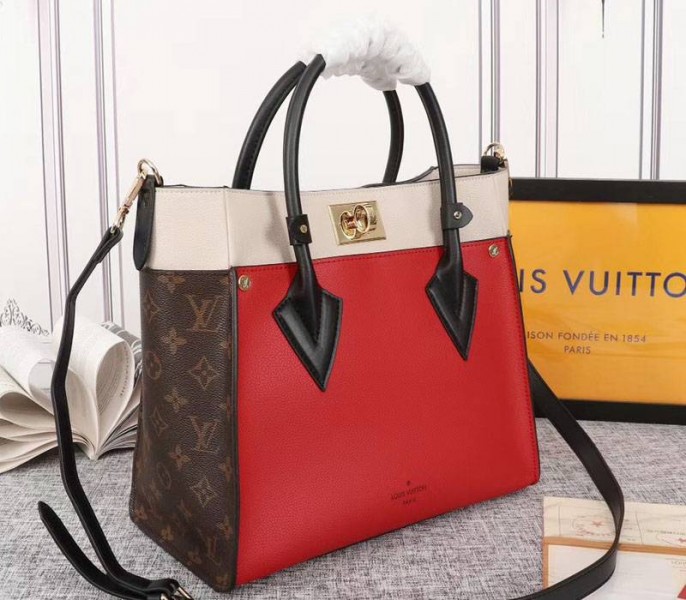Louis Vuitton On My Side Bag In Pirate Red