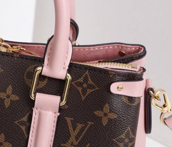 Louis Vuitton Monogram Canvas Soufflot BB Bag In Peach