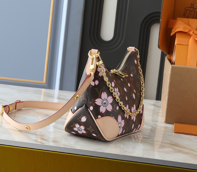 X TM Monogram Canvas Boulogne PM With Cherry Blossom