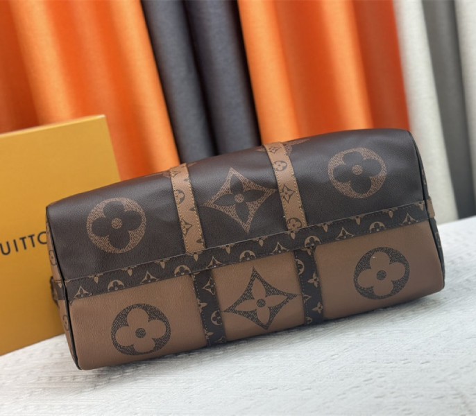 Louis Vuitton Monogram Giant And Monogram Reverse Canvas Keepall Bandouliere 45