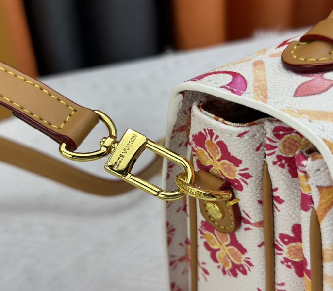 Louis Vuitton LV By The Pool Monogram Tiles Canvas Metis Handbag In Coral