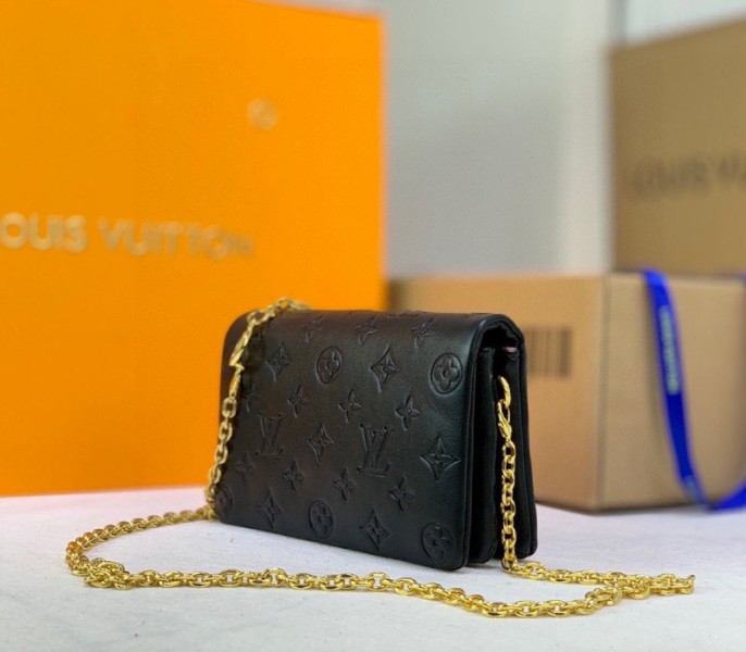 Louis Vuitton Coussin Pochette In Black