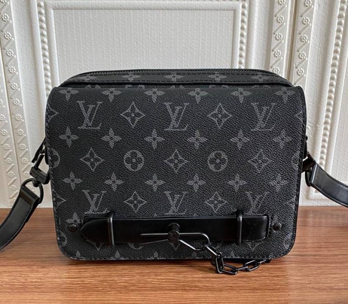 Louis Vuitton Monogram Eclipse Steamer Messenger Bag