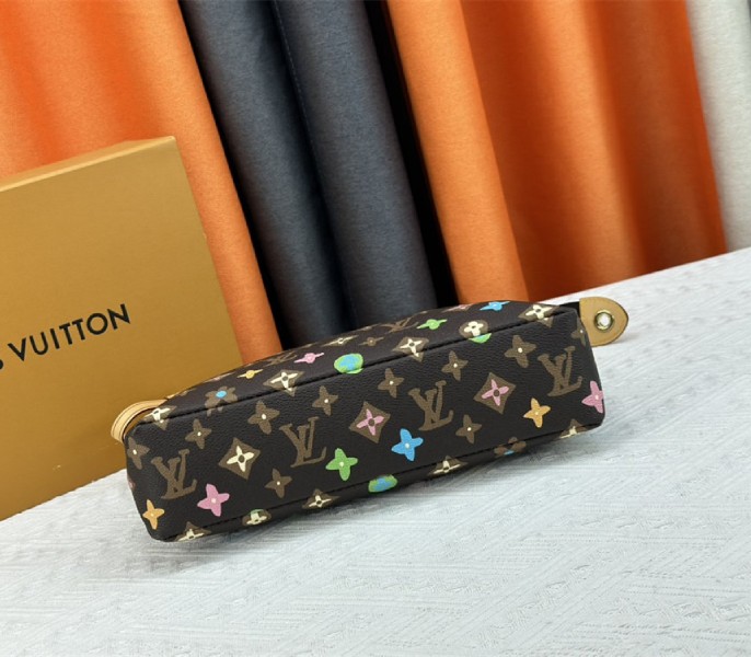 Louis Vuitton Monogram Craggy Voyage Souple Pochette In Chocolate