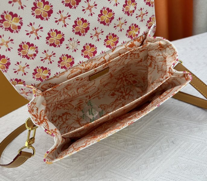 Louis Vuitton LV By The Pool Monogram Tiles Canvas Metis Handbag In Coral