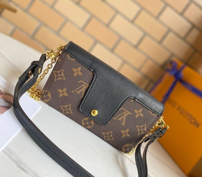 Louis Vuitton Monogram Canvas Padlock On Strap Bag In Black