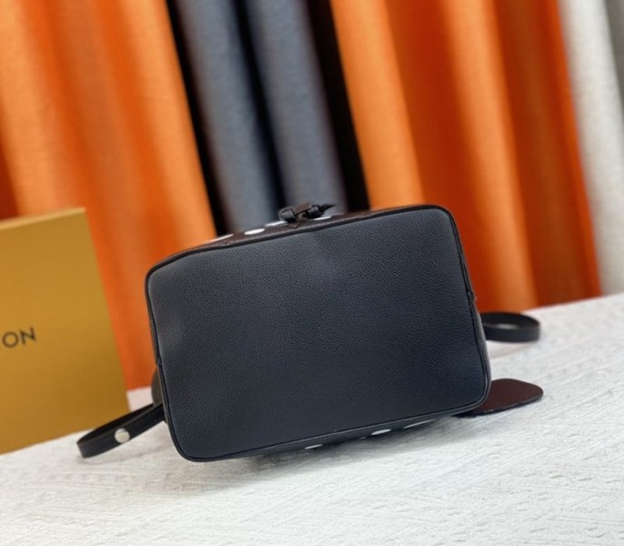 Louis Vuitton X YK NeoNoe MM Black Tote In White Infinity Dots