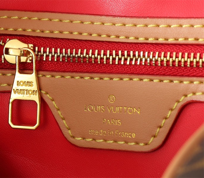 Louis Vuitton Monogram Canvas Soft Speedy 30 Crafty Handbag In Red