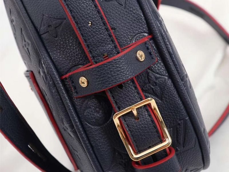 Louis Vuitton Monogram Empreinte Boite Chapeau Souple MM Bag In Navy Blue