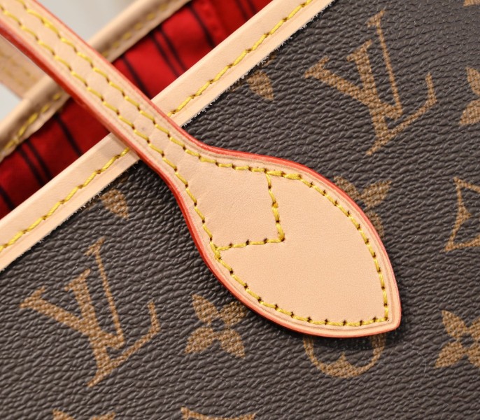 Louis Vuitton Monogram Canvas Neverfull MM Tote In Red