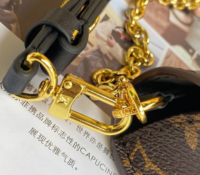 Louis Vuitton Monogram Canvas Padlock On Strap Bag In Black