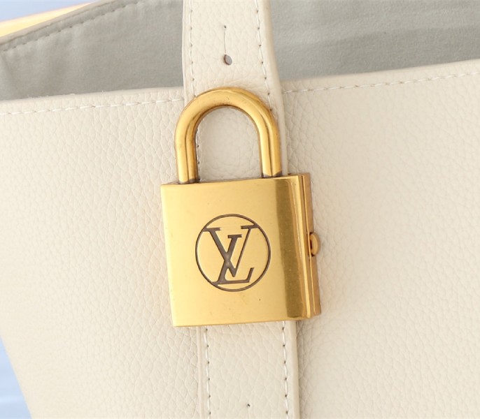 Louis Vuitton Low Key Cabas MM Bag In Quartz White