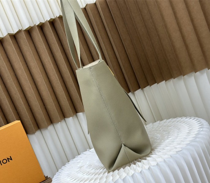 Louis Vuitton Low Key Cabas MM Bag In Limestone Gray