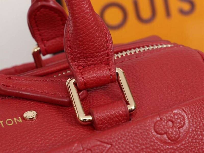 Louis Vuitton Monogram Empreinte Speedy Bandouliere 25 Handbag In Red