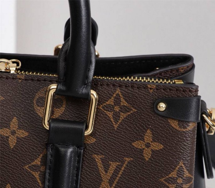 Louis Vuitton Monogram Canvas Soufflot BB Bag In Black