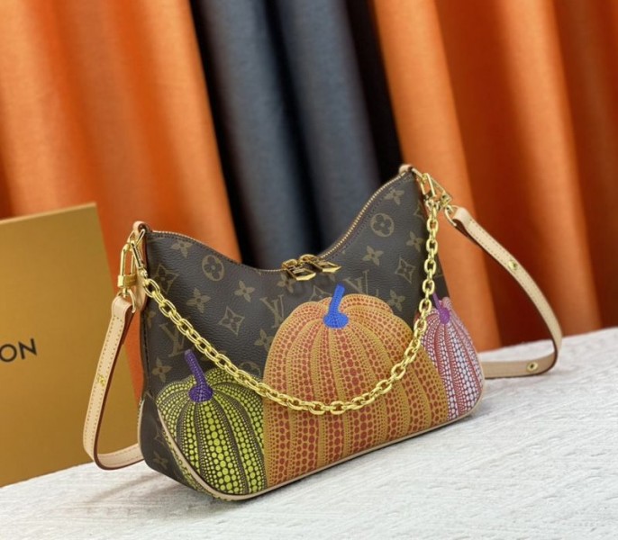 Louis Vuitton X YK Mongram Canvas Boulogne Bag In Pumpkin