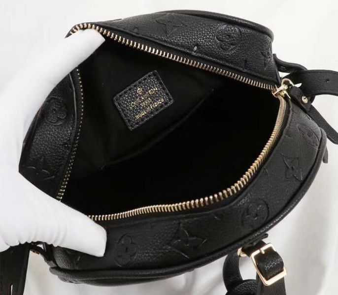 Louis Vuitton Monogram Empreinte Boite Chapeau Souple MM Bag In Black