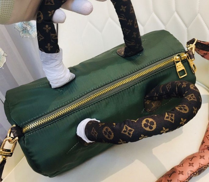 Louis Vuitton Econyl Regenerated Nylon Speedy Bandouliere 30 Handbag In Khaki Green