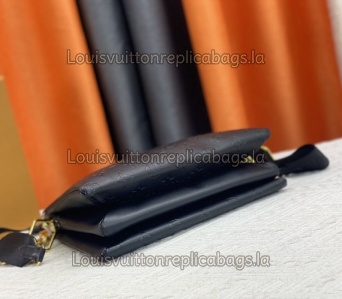 Louis Vuitton Coussin PM Bag In Black With Jacquard Strap