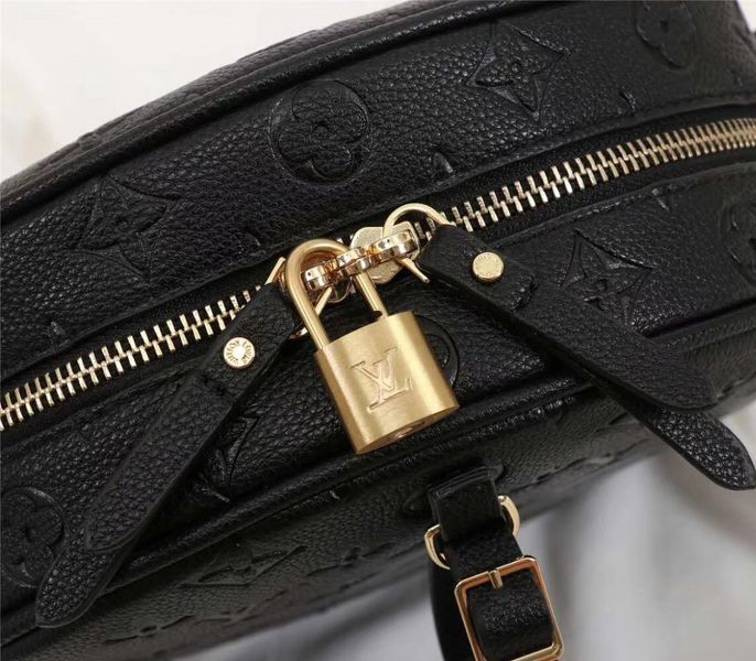 Louis Vuitton Monogram Empreinte Boite Chapeau Souple MM Bag In Black