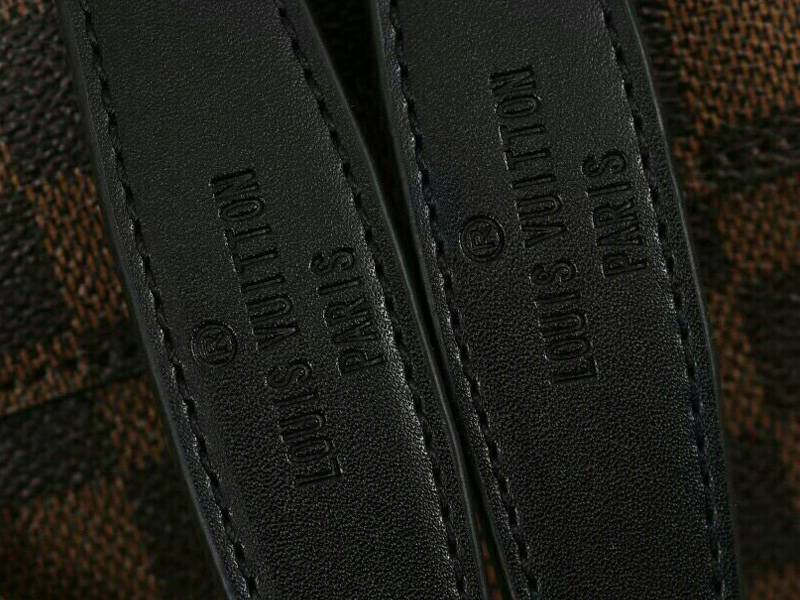 Louis Vuitton Damier Ebene Canvas Vavin PM Bag In Bordeaux Red