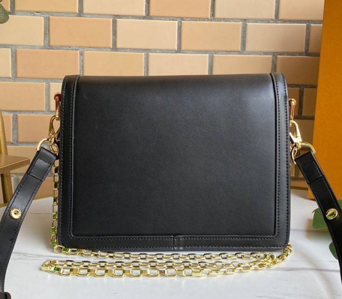 Louis Vuitton Dauphine Lugano MM Bag In Black