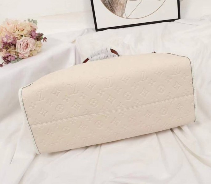 Louis Vuitton Monogram Empreinte Onthego GM Tote In Cream