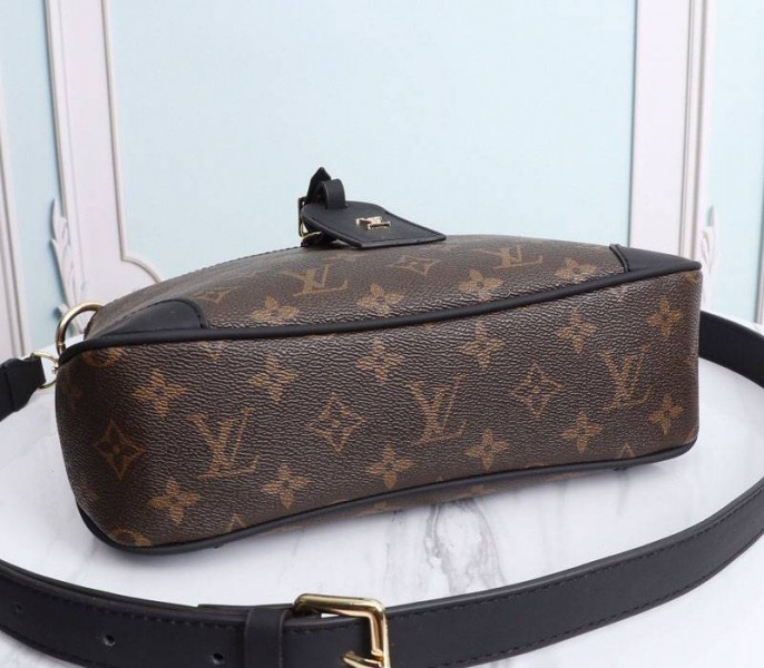 Louis Vuitton Monogram Canvas Odeon PM Bag In Black
