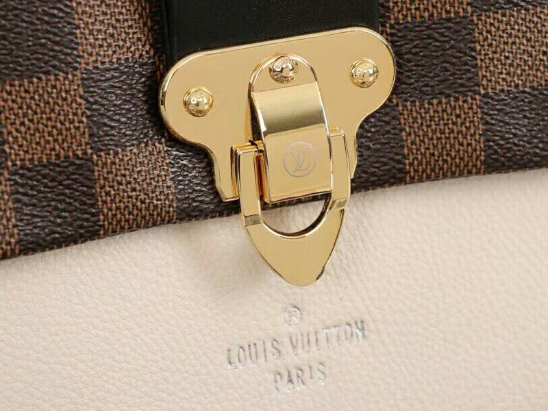 Louis Vuitton Damier Ebene Canvas Vavin PM Bag In Cream