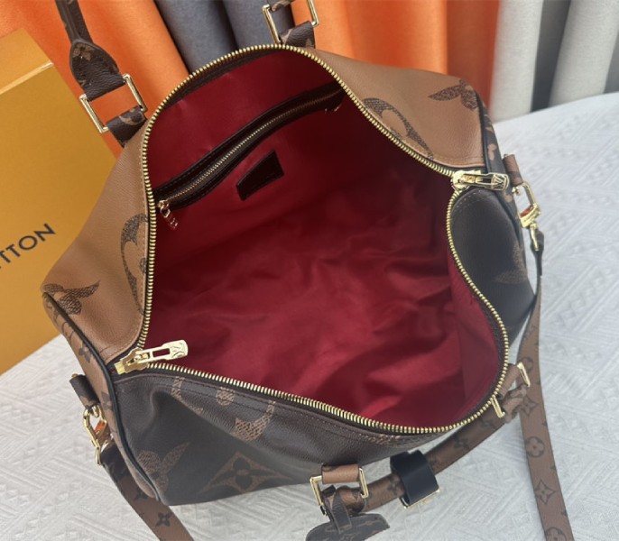 Louis Vuitton Monogram Giant And Monogram Reverse Canvas Keepall Bandouliere 45