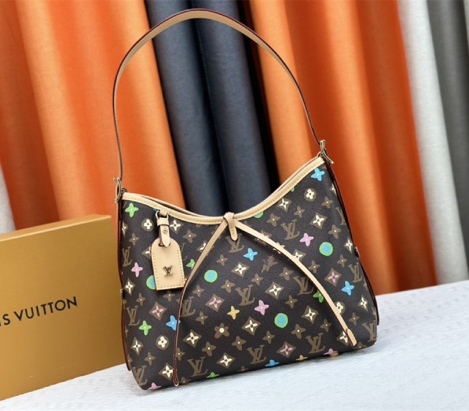 Louis Vuitton Monogram Craggy CarryAll PM Bag In Chocolate