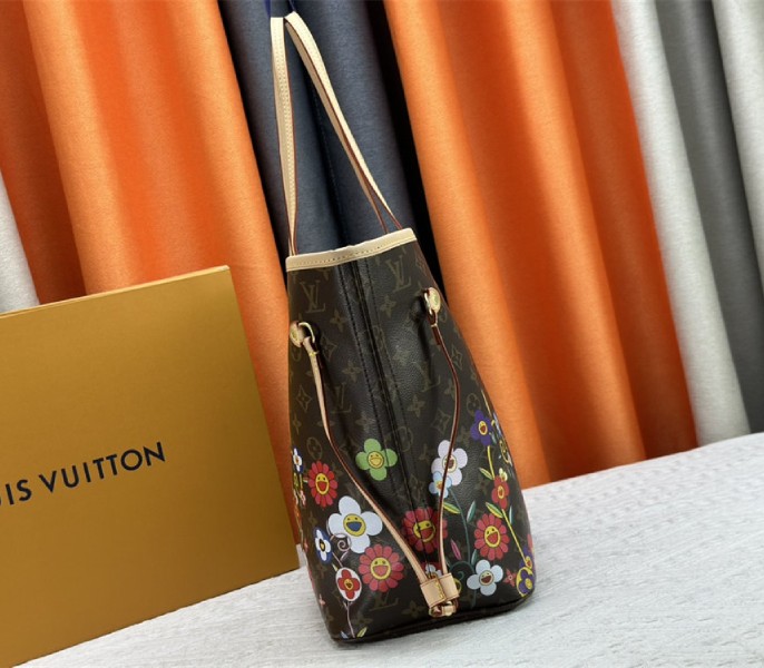 Louis Vuitton X TM Monogram Canvas Neverfull MM