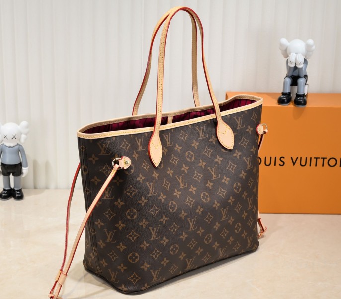 Louis Vuitton Monogram Canvas Neverfull MM Tote In Peony Pink